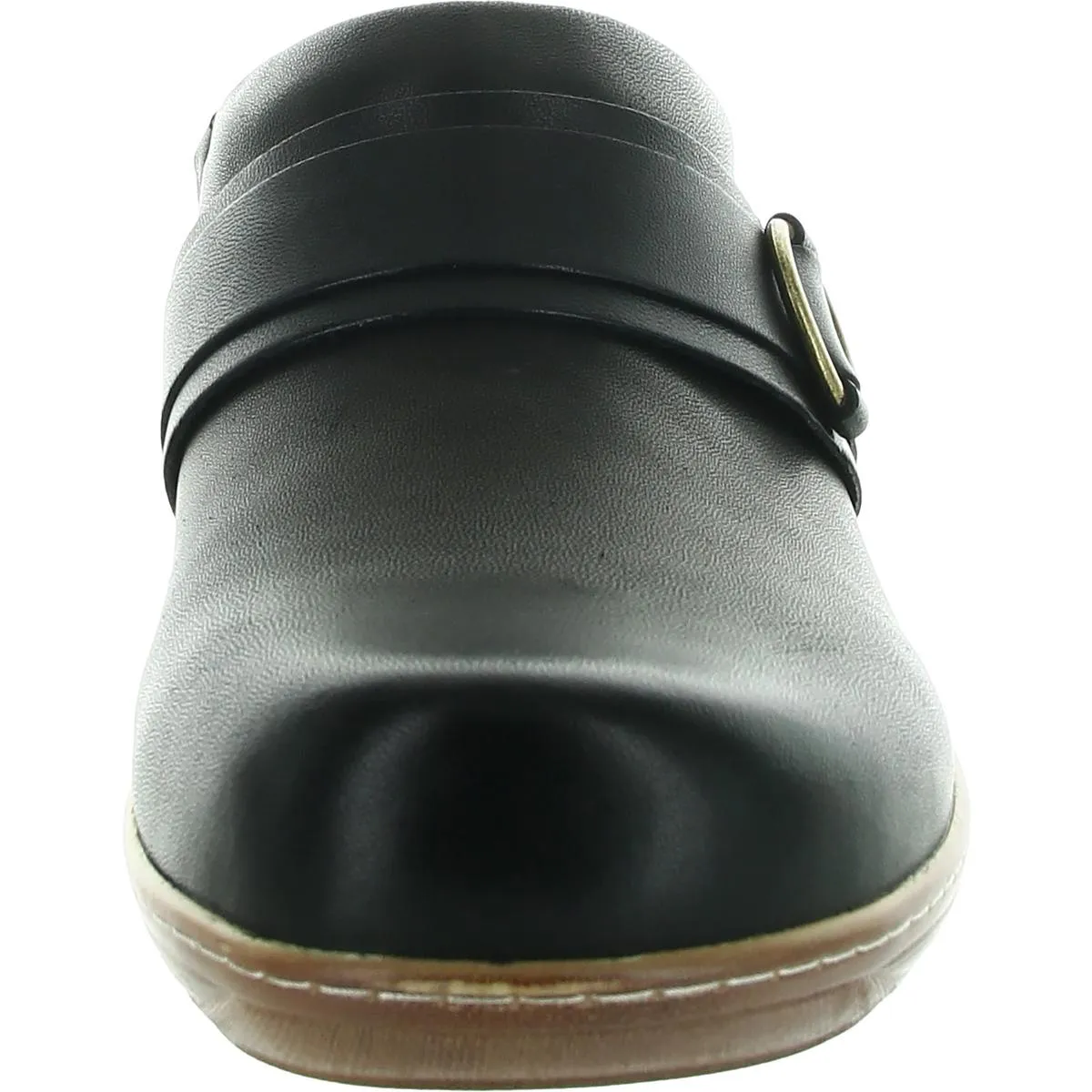 Womens Padded Insole Leather Mules