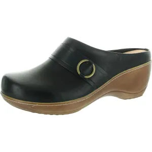 Womens Padded Insole Leather Mules