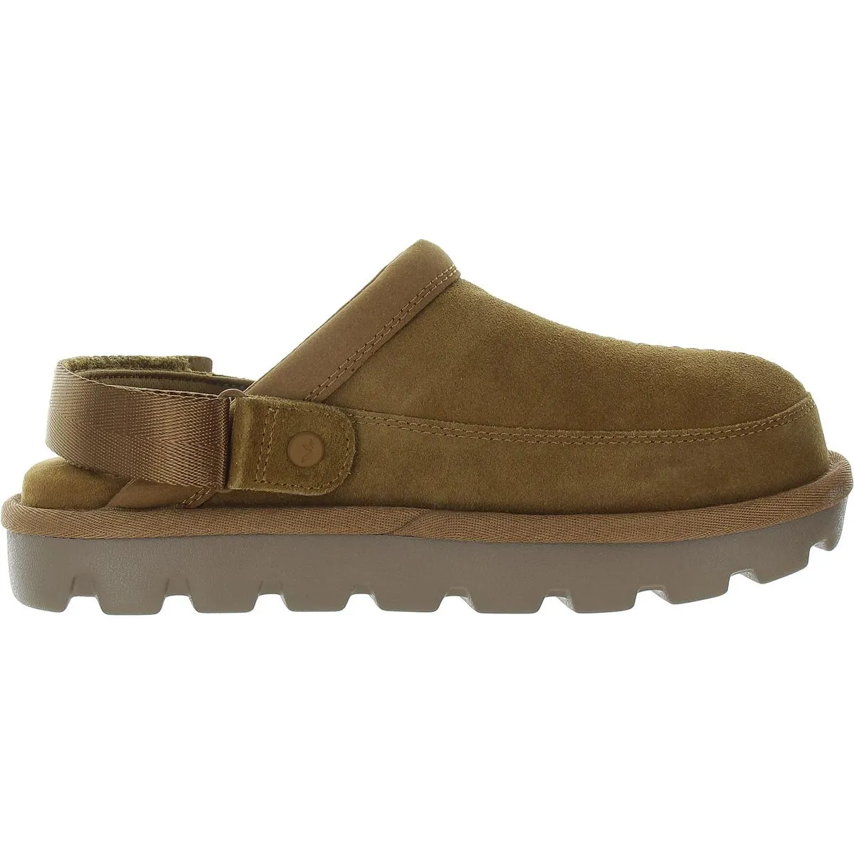 Womens Padded Insole Suede Mules