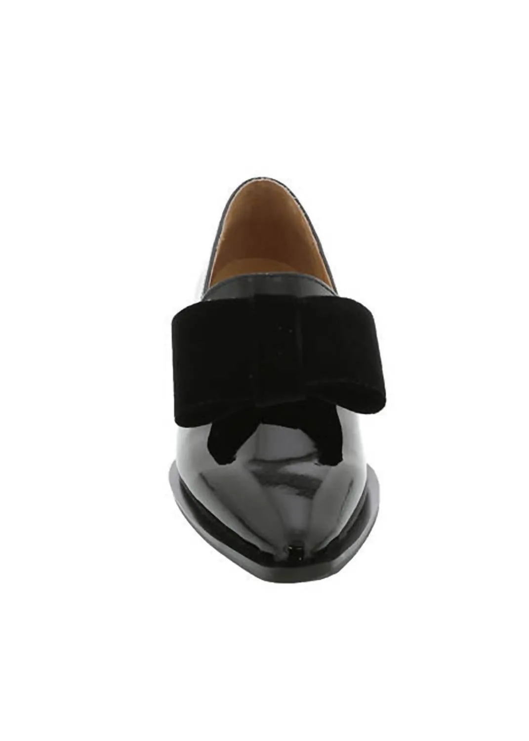 Women's Patent & Bow Loafer In Black