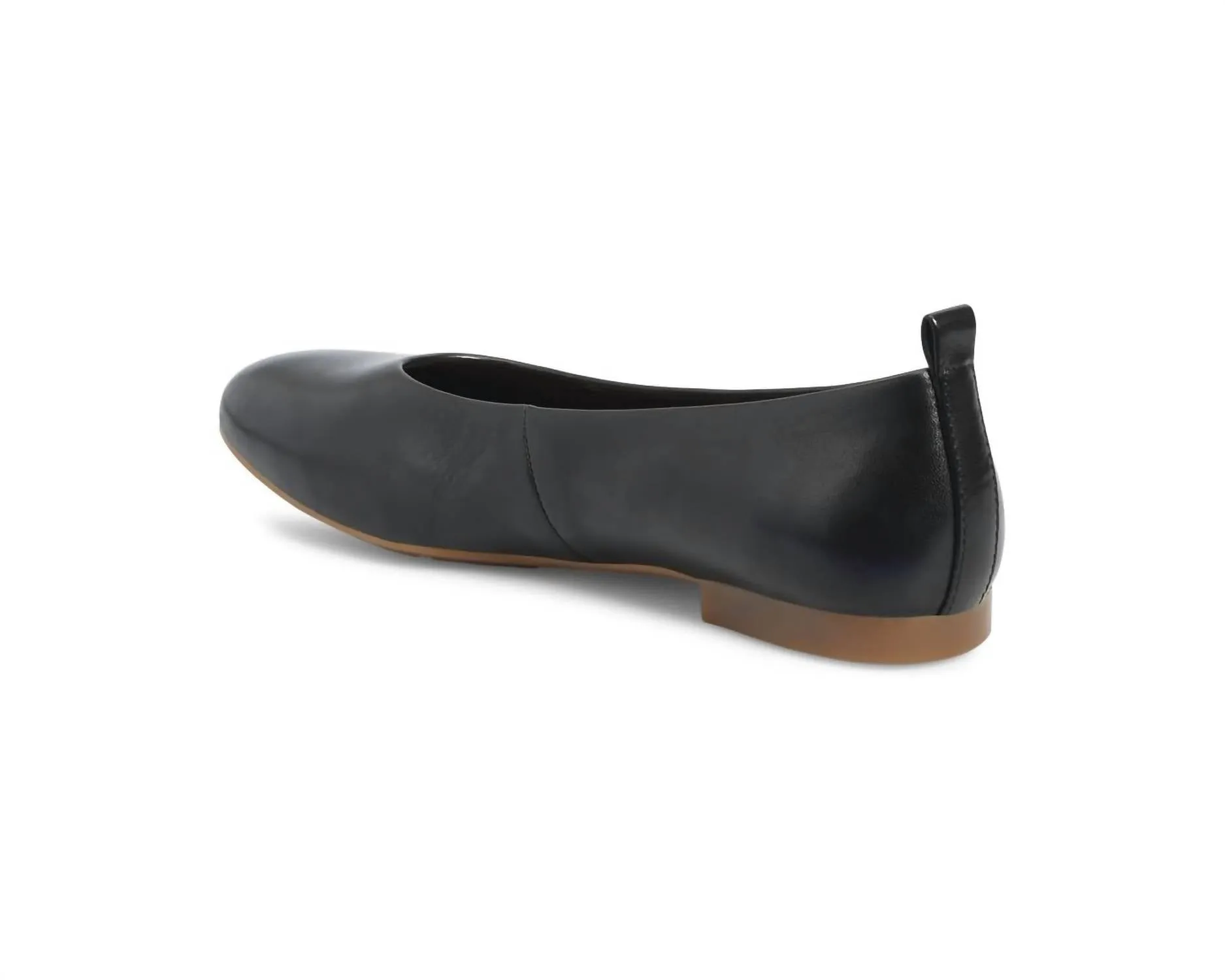 Women's Patrice Ballet Flat In Black Leather