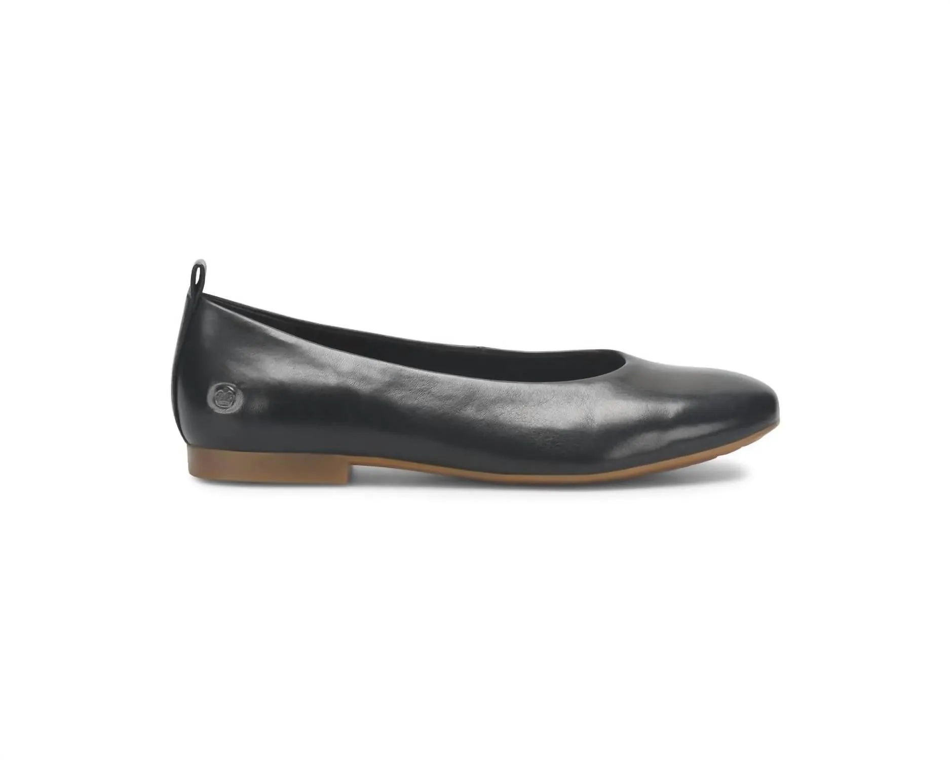 Women's Patrice Ballet Flat In Black Leather
