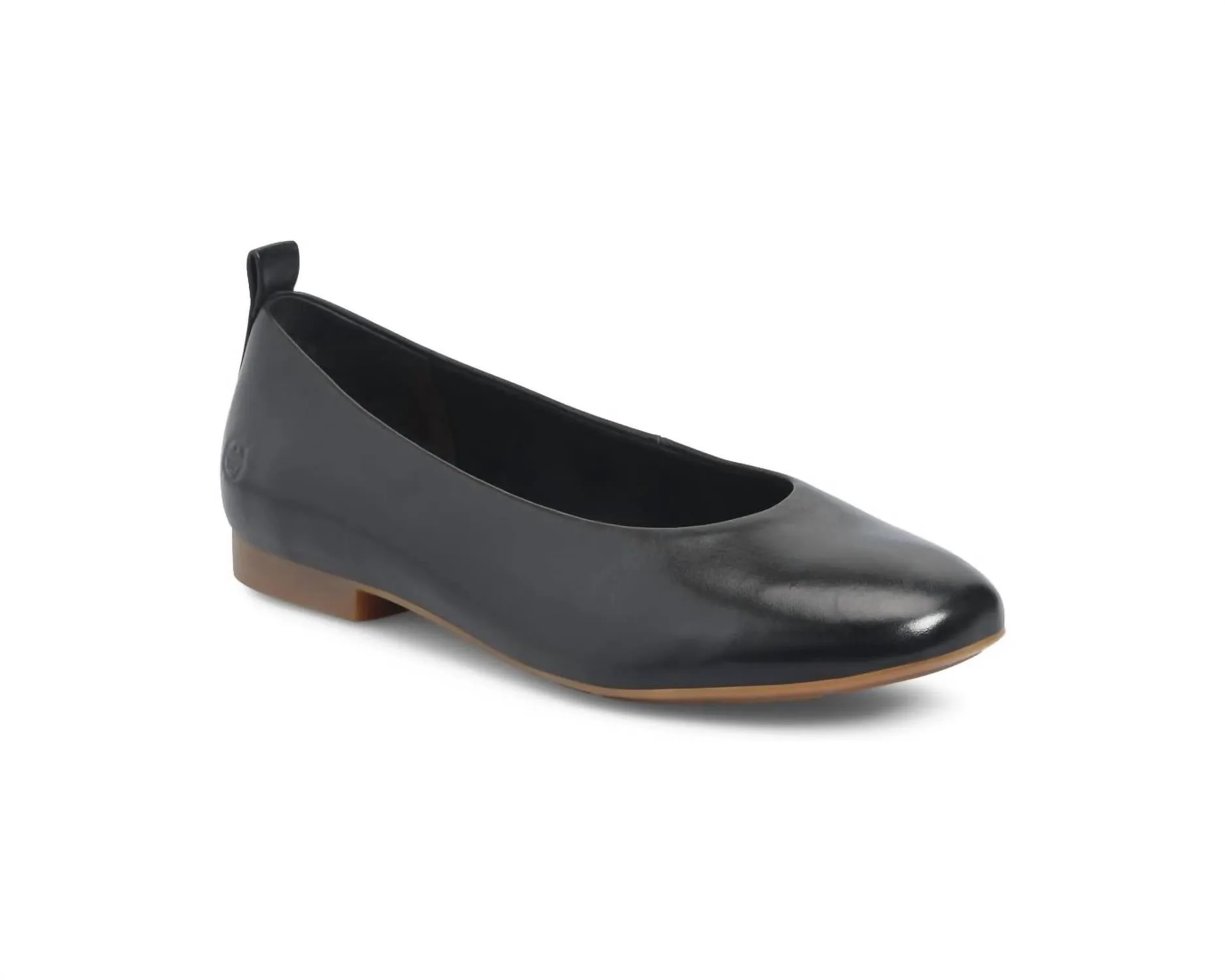 Women's Patrice Ballet Flat In Black Leather