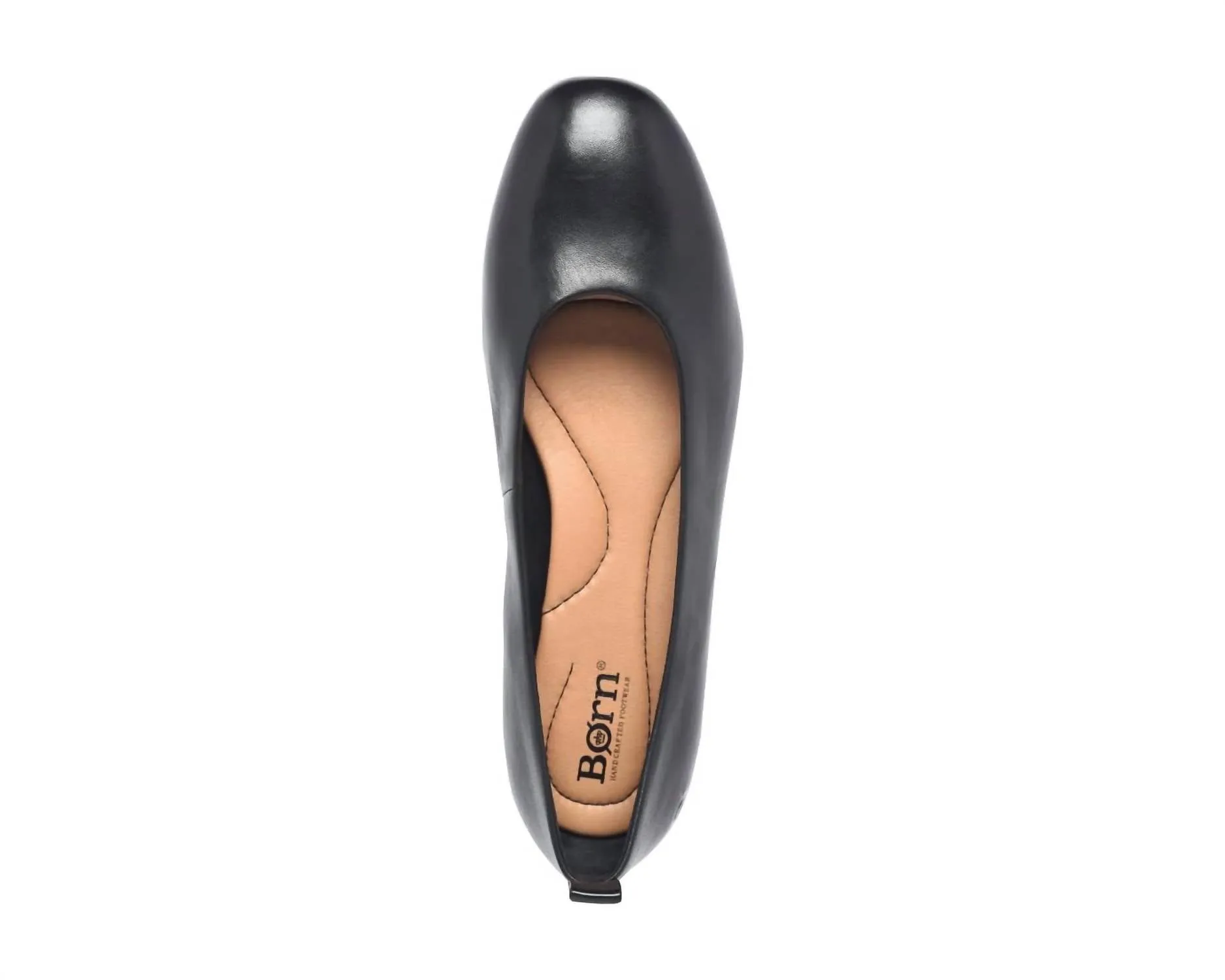 Women's Patrice Ballet Flat In Black Leather