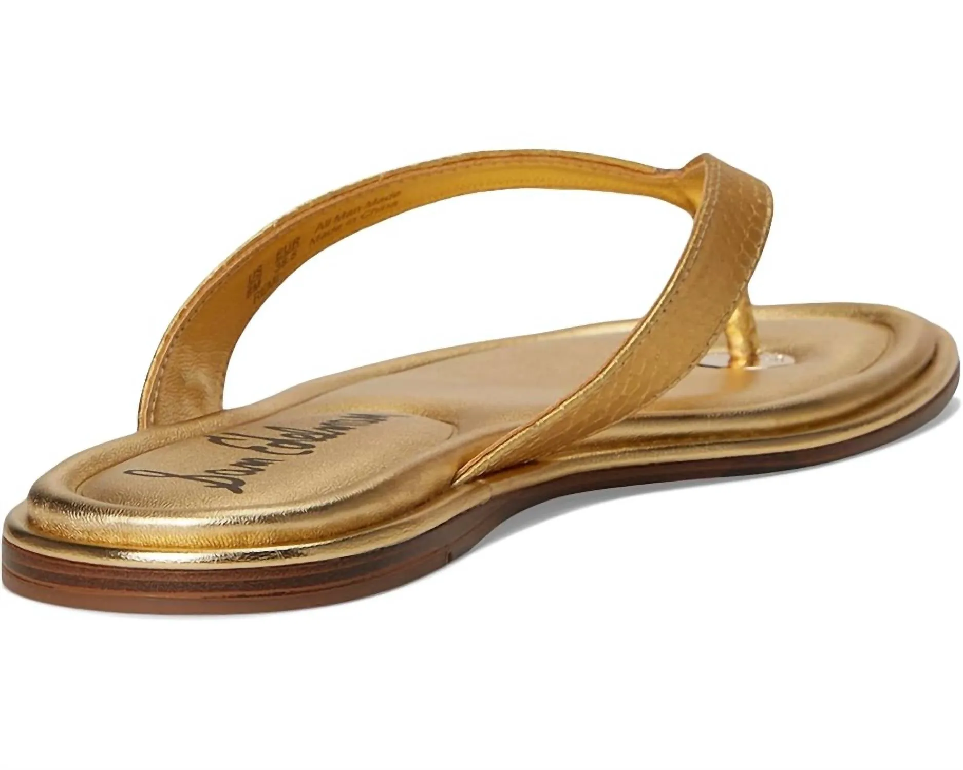Women's Remi Leather Flip Flop In Goldboa