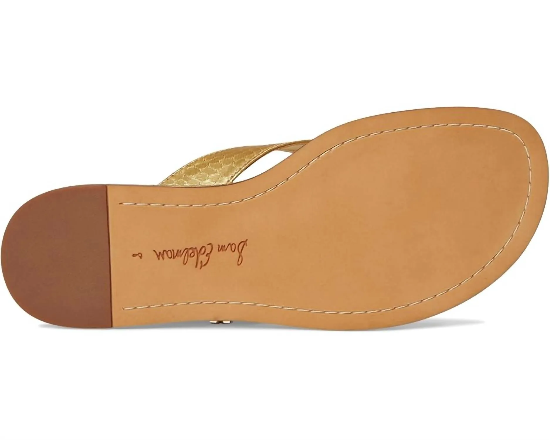 Women's Remi Leather Flip Flop In Goldboa