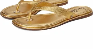Women's Remi Leather Flip Flop In Goldboa
