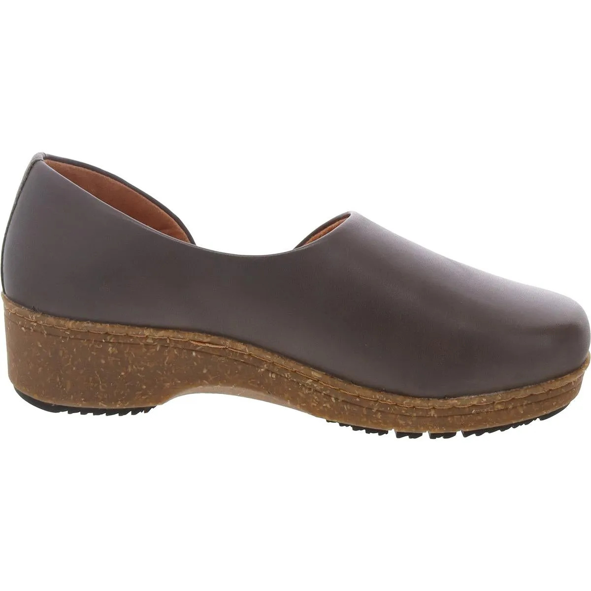 Womens Removable Padding Leather Clogs