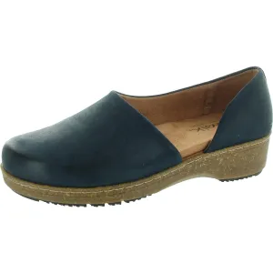 Womens Removable Padding Leather Clogs