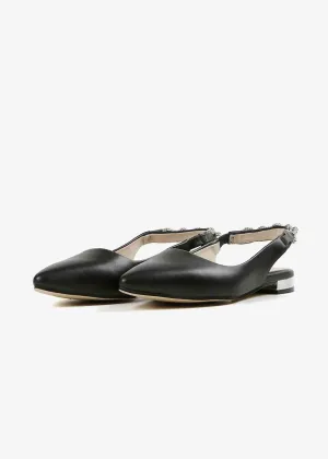 Women's Royal Sling Flat In Black
