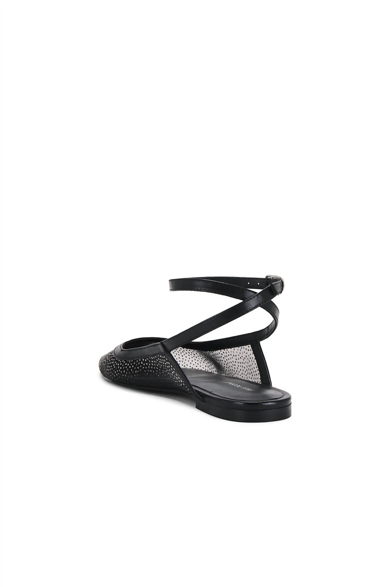 Women's Sheer Glitter Jules Flats In Black