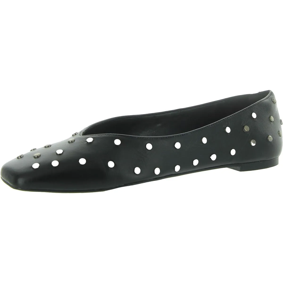 Womens Slip On Square Toe Flat Shoes