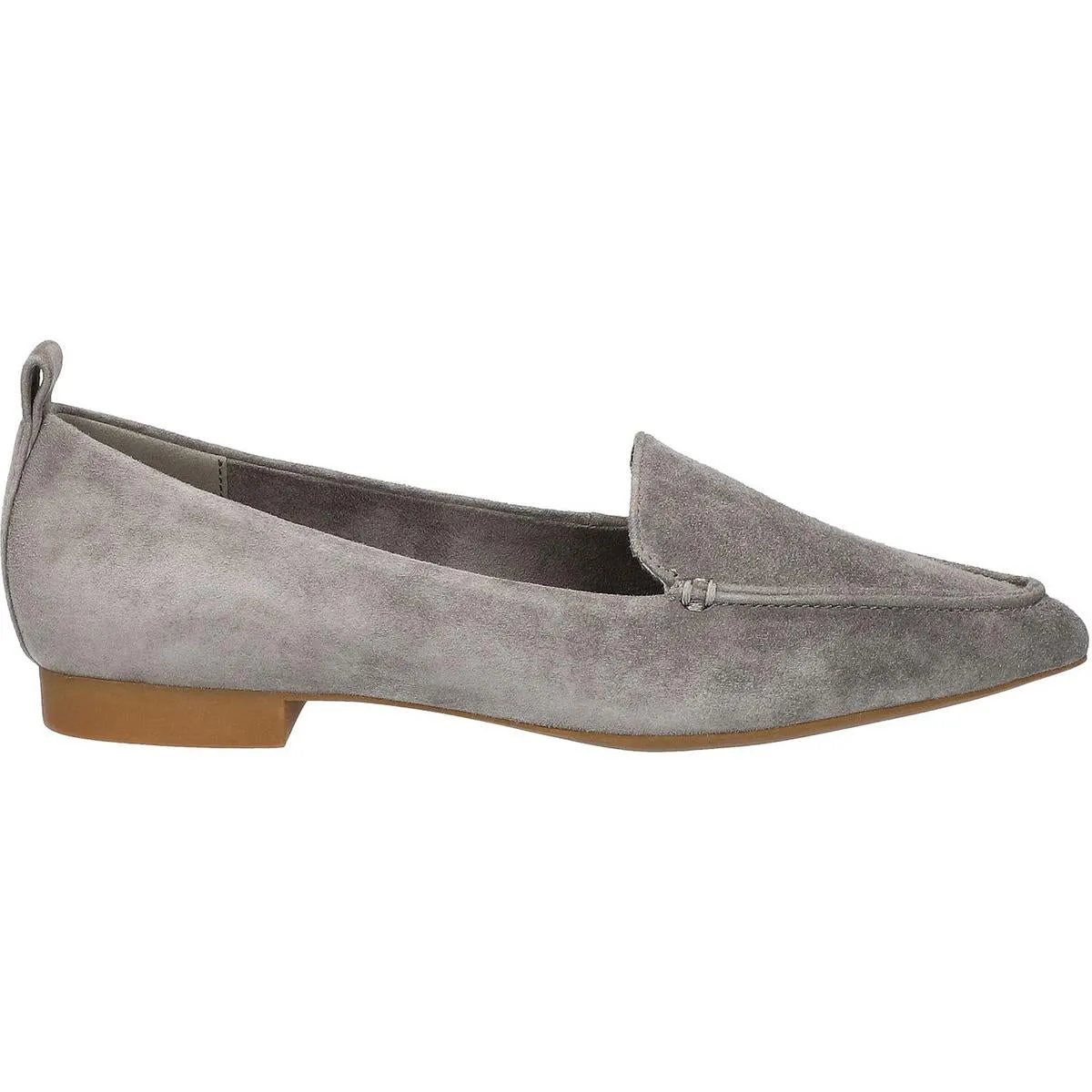Womens Solid Leather Ballet Flats