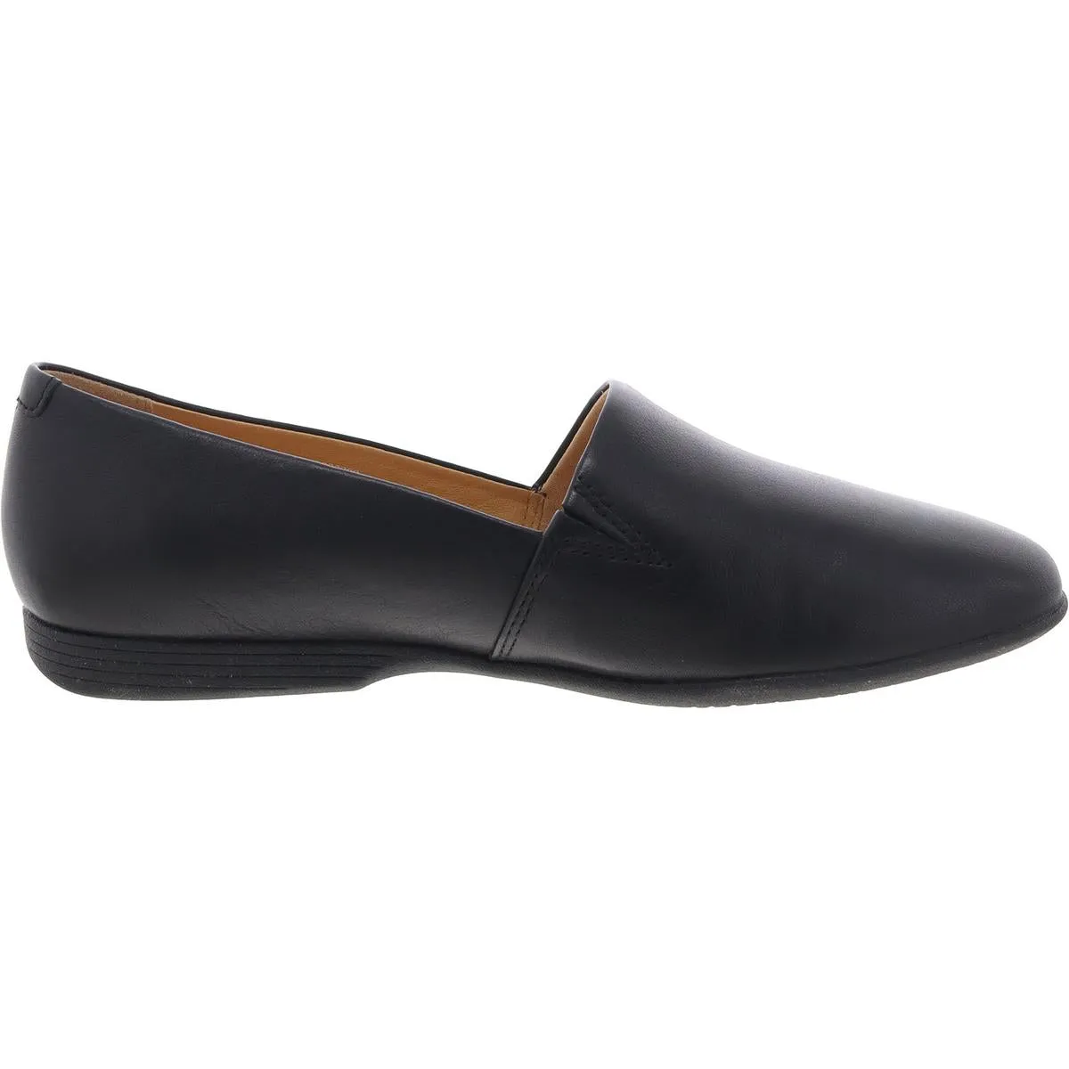 Womens Solid Leather Flat Shoes
