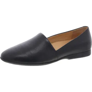 Womens Solid Leather Flat Shoes
