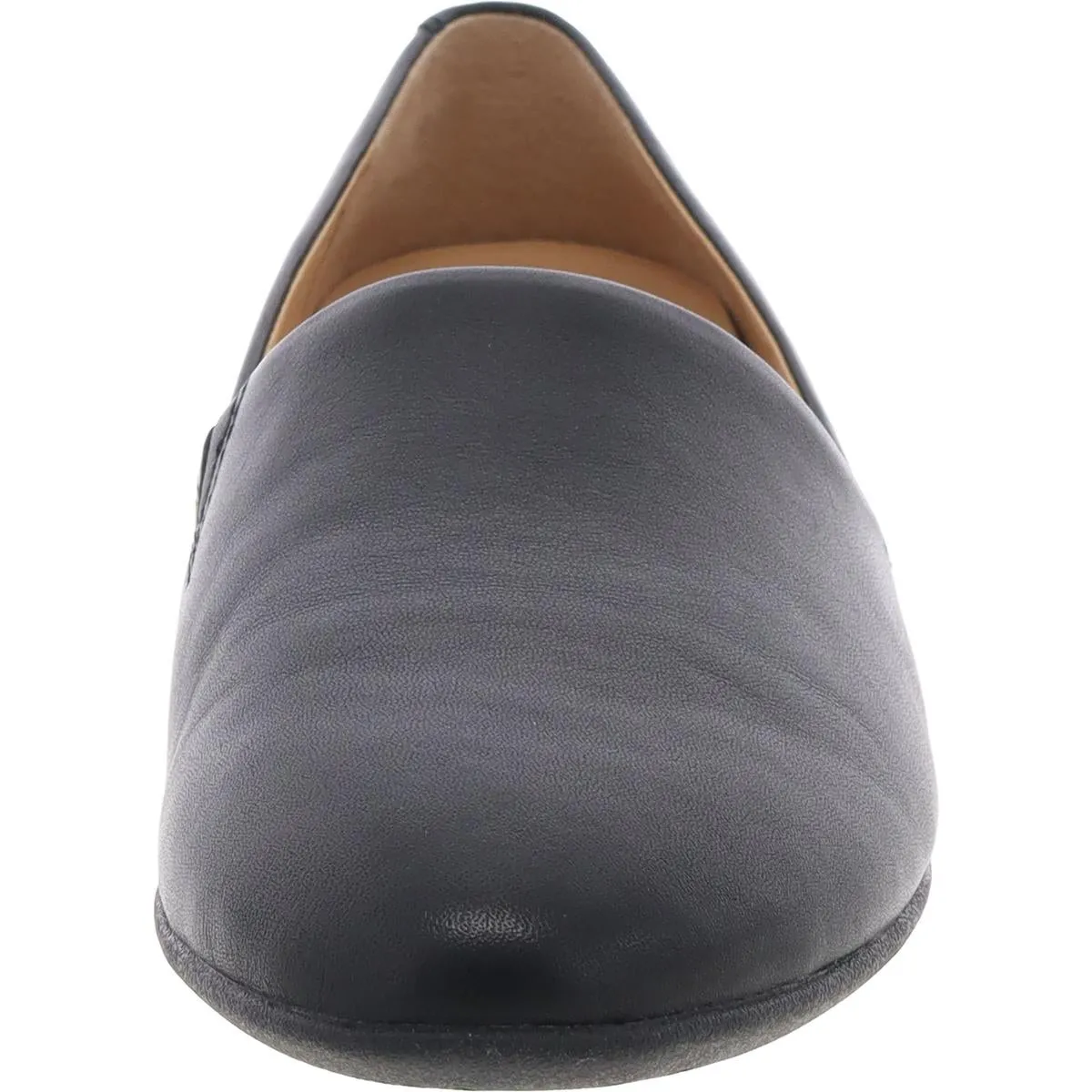 Womens Solid Leather Flat Shoes