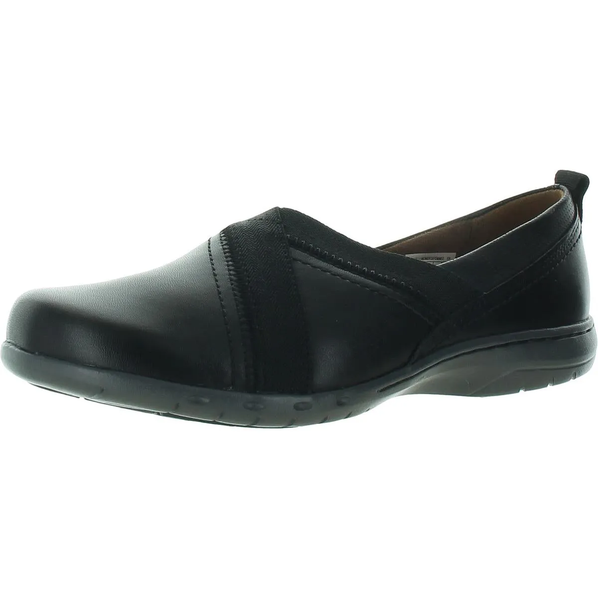 Womens Solid Leather Flat Shoes