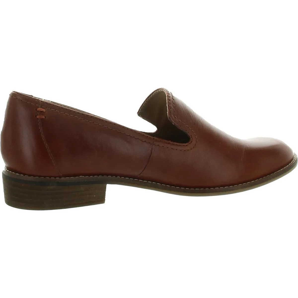 Womens Solid Leather Loafers