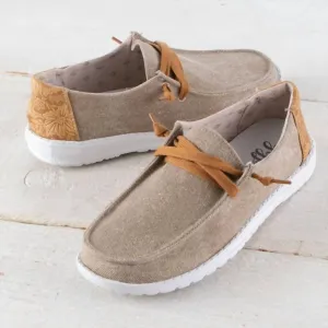 Women's Spiral Casual Shoes In Tan