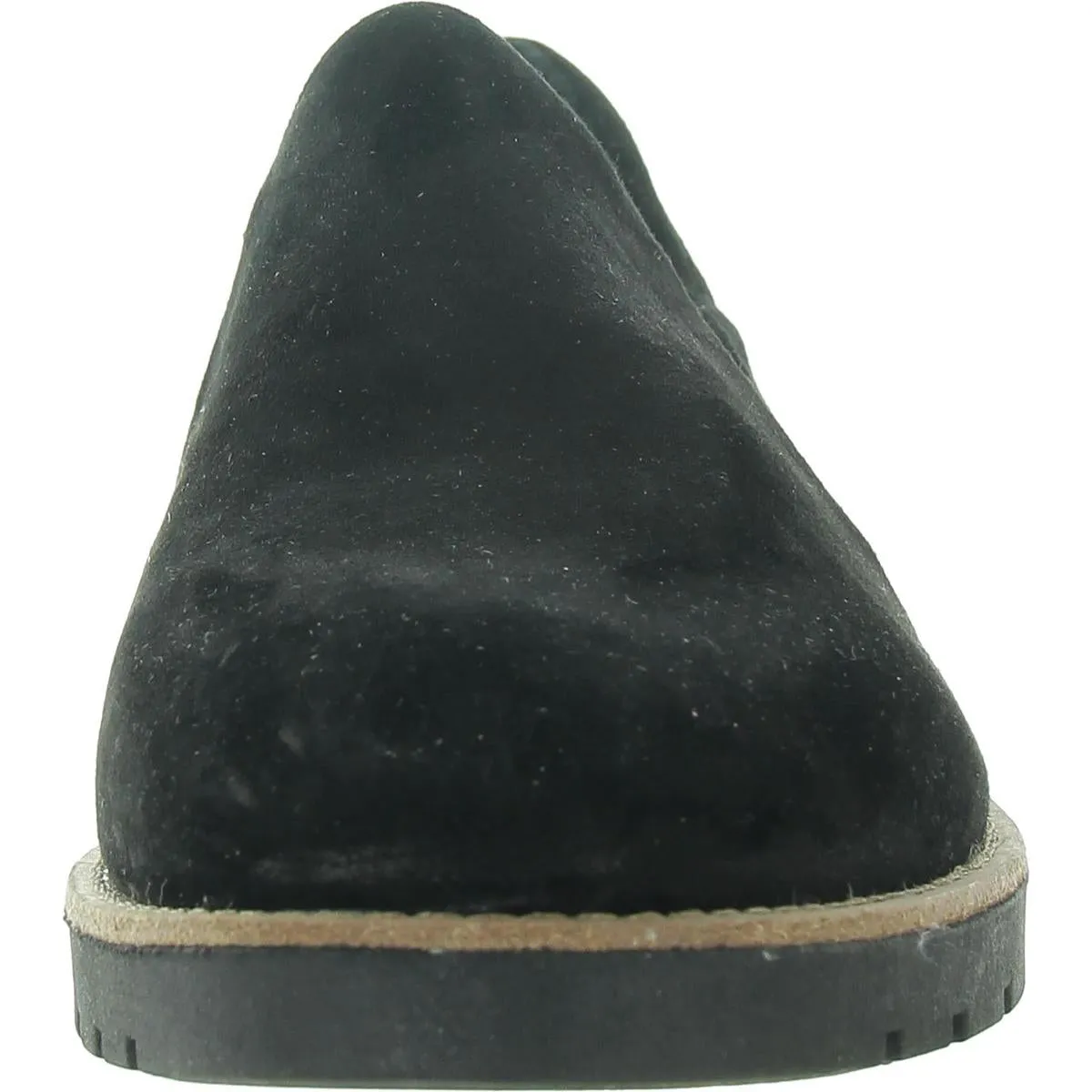Womens Stretch Suede Loafers
