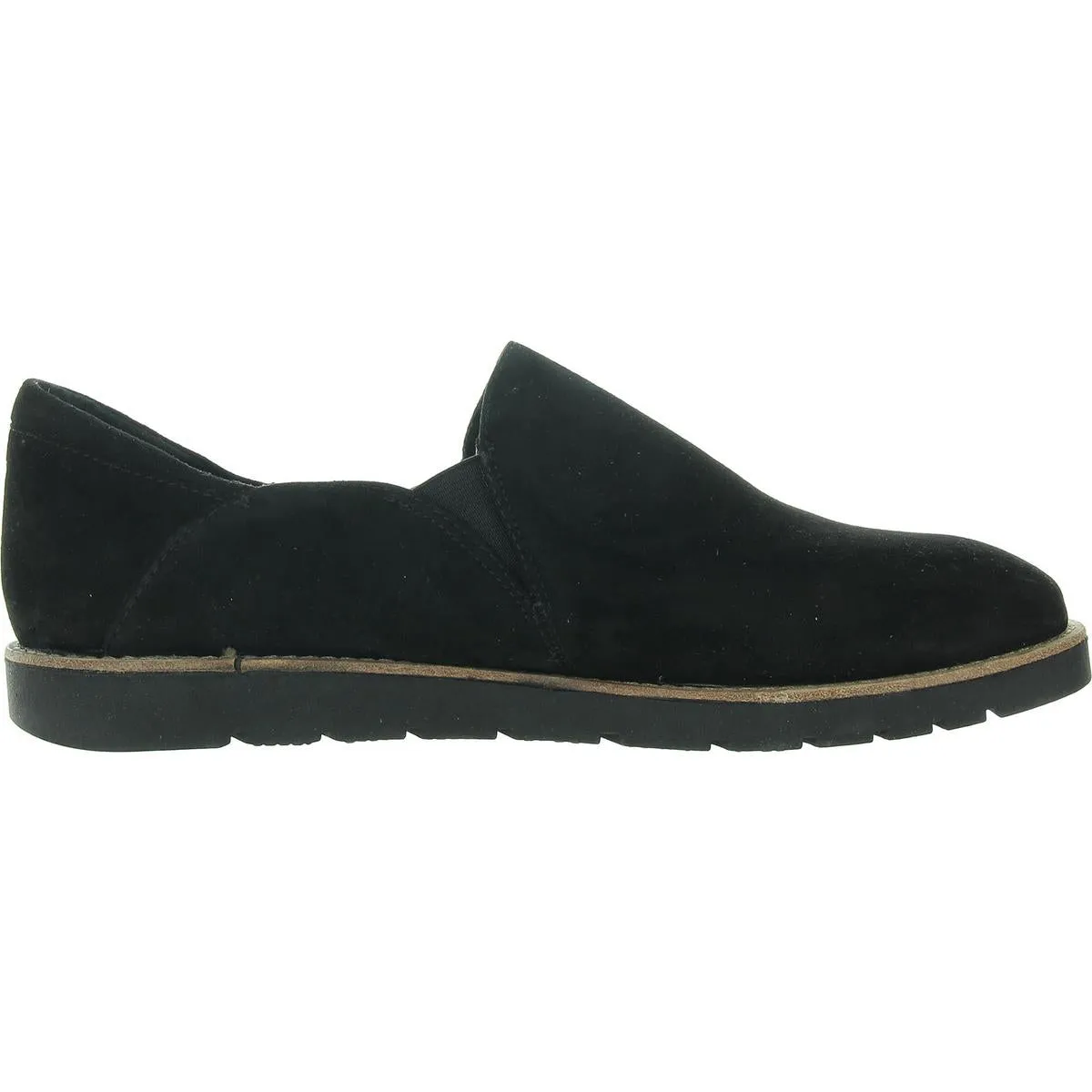 Womens Stretch Suede Loafers