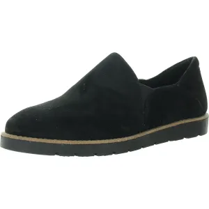 Womens Stretch Suede Loafers