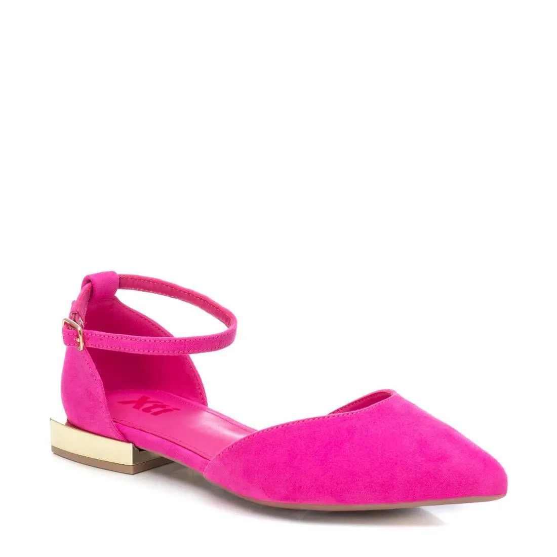 Women's Suede Pointy Toe Ballet Flats By XTI_