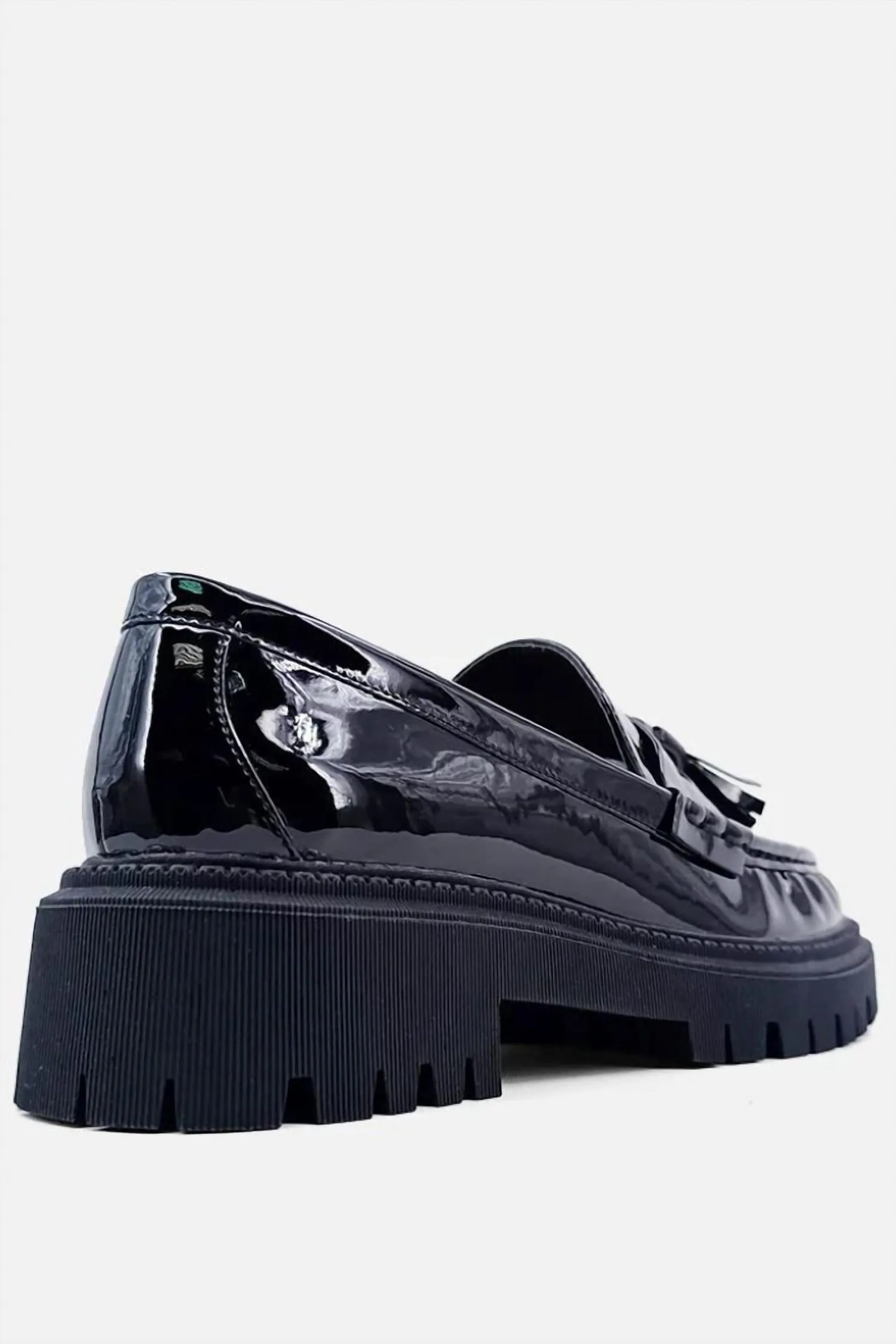 Women's Taylor Tassel Loafer In Black Patent