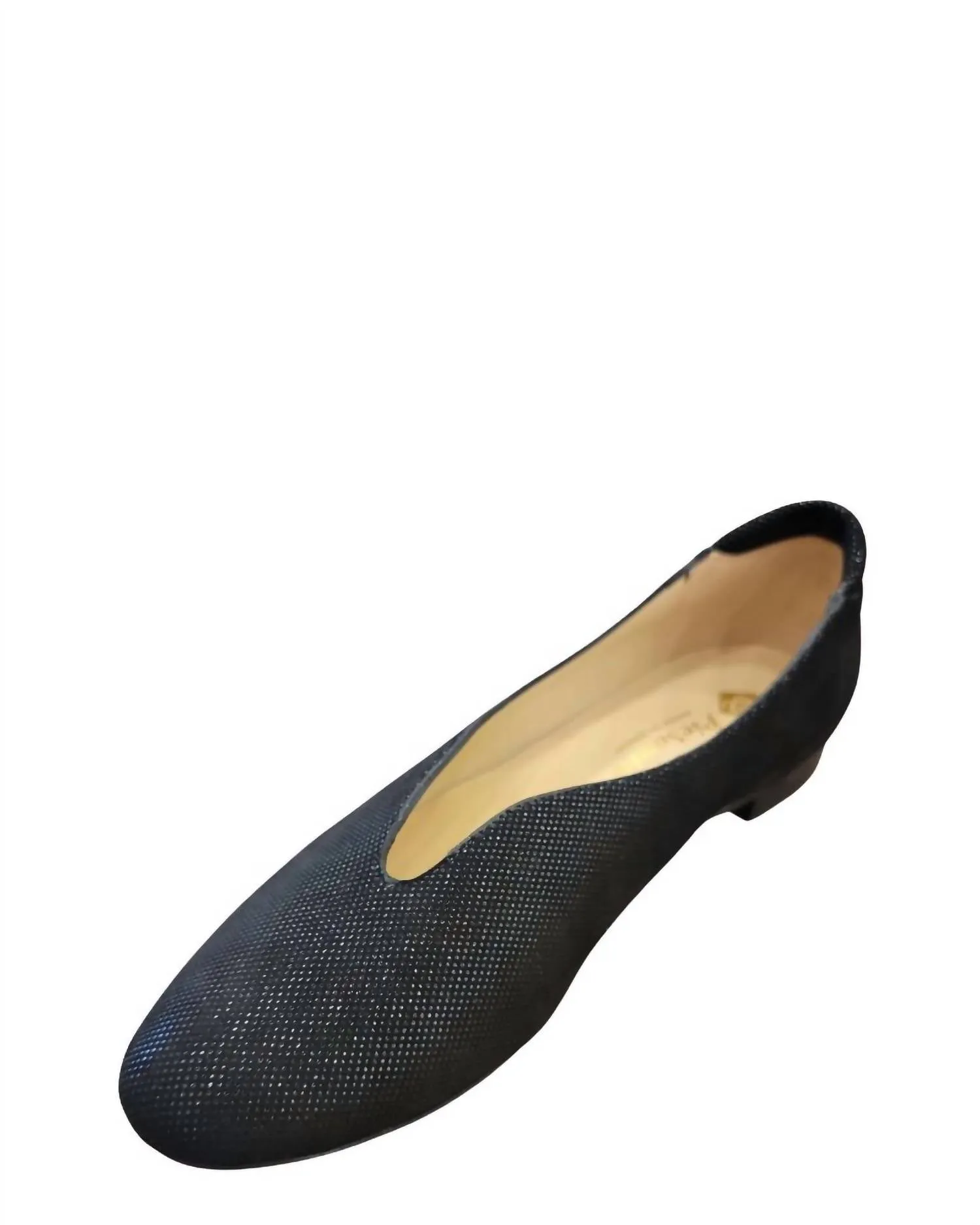 Women's Textured Dress Flat Shoes In Black/bronze