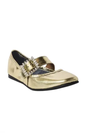 Women's Ursa Gemini Ballet Flat In Champagne Metallic
