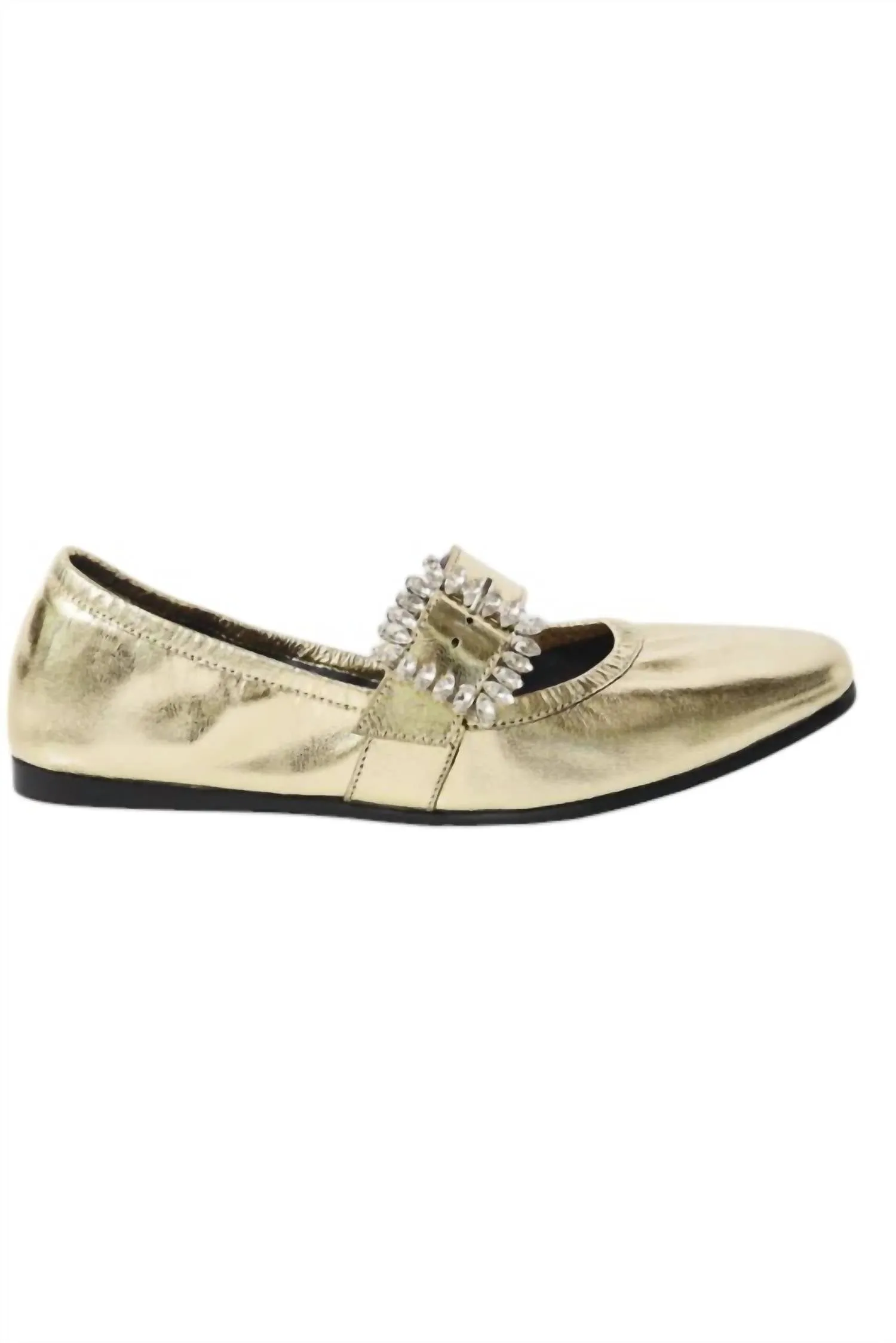 Women's Ursa Gemini Ballet Flat In Champagne Metallic