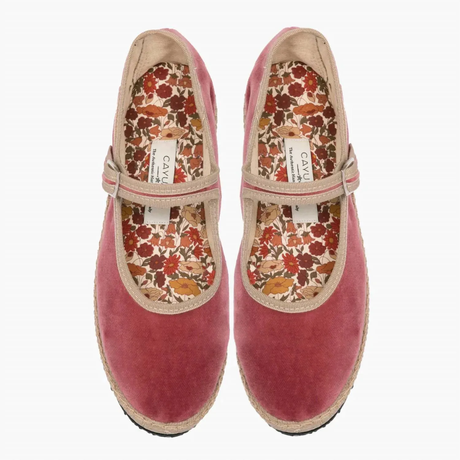 Women's Velvet Mary Jane Shoes In Soft Pink