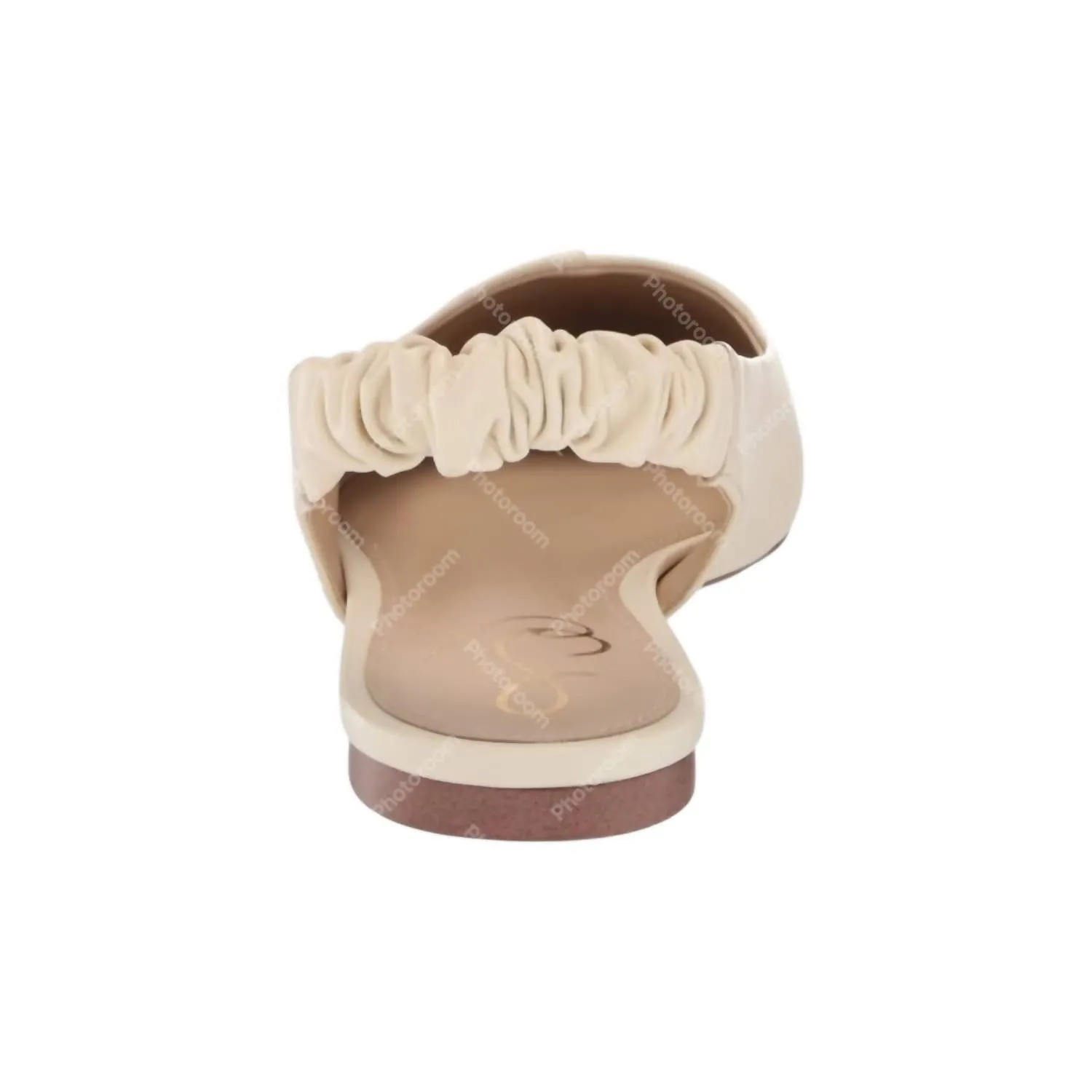 Women's Whitney Leather Flats Sandals In Ivory Leather