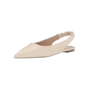 Women's Whitney Leather Flats Sandals In Ivory Leather