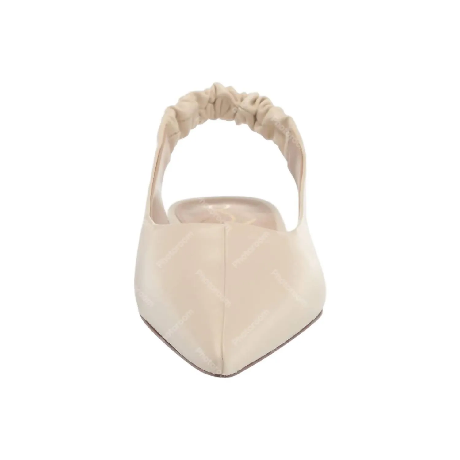 Women's Whitney Leather Flats Sandals In Ivory Leather
