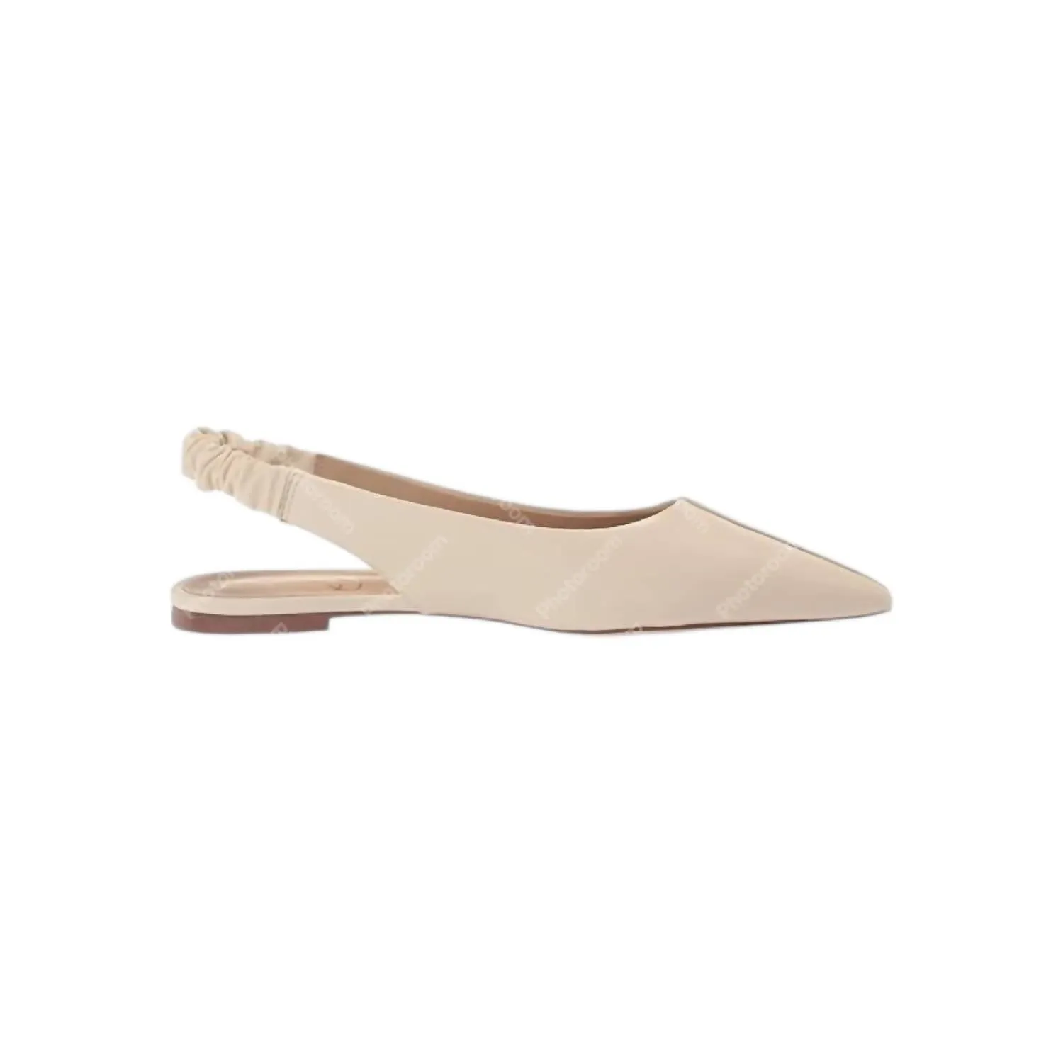Women's Whitney Leather Flats Sandals In Ivory Leather