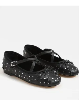 Women's Zuri Stud Ballet Flats In Black