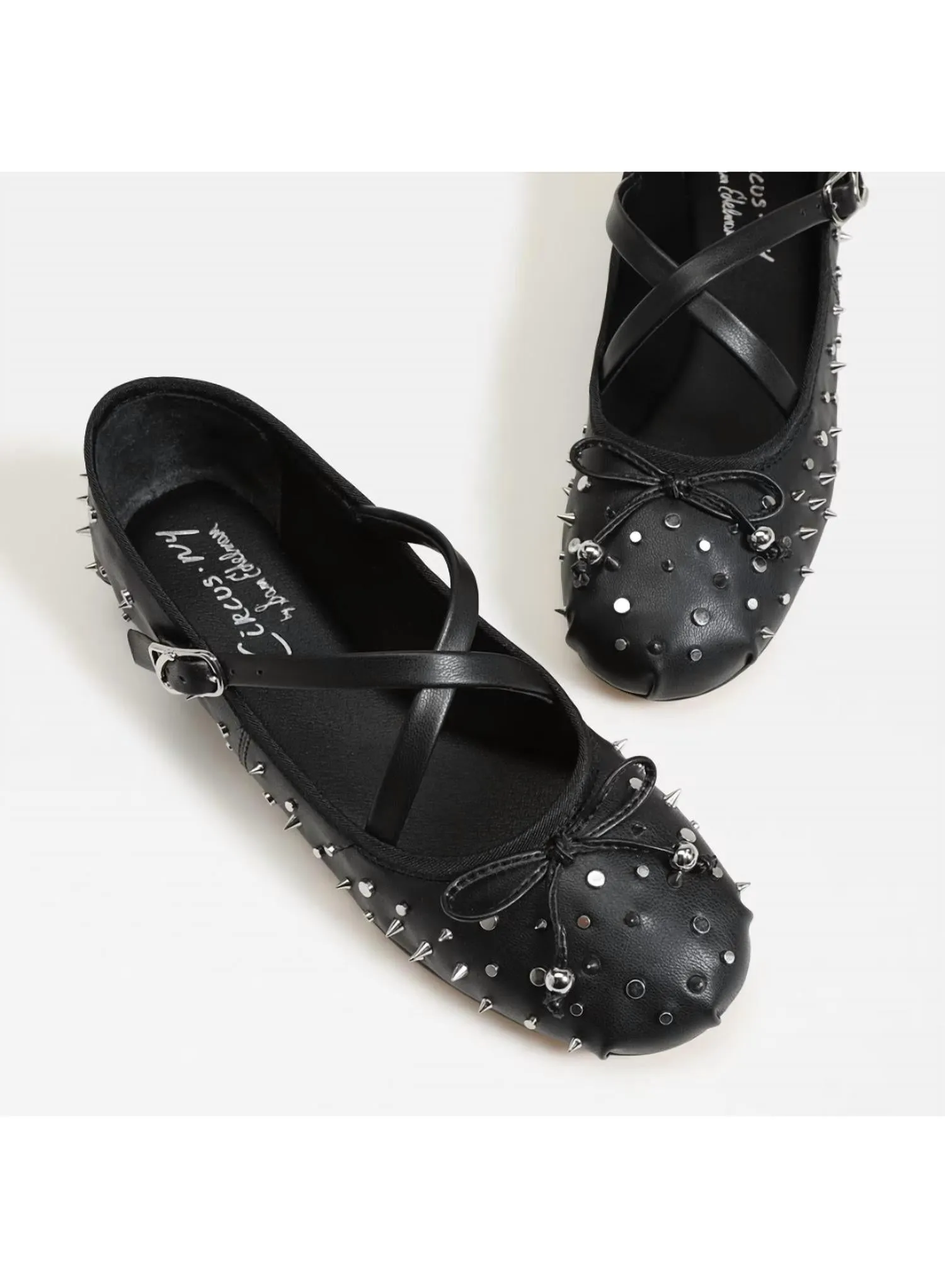 Women's Zuri Stud Ballet Flats In Black