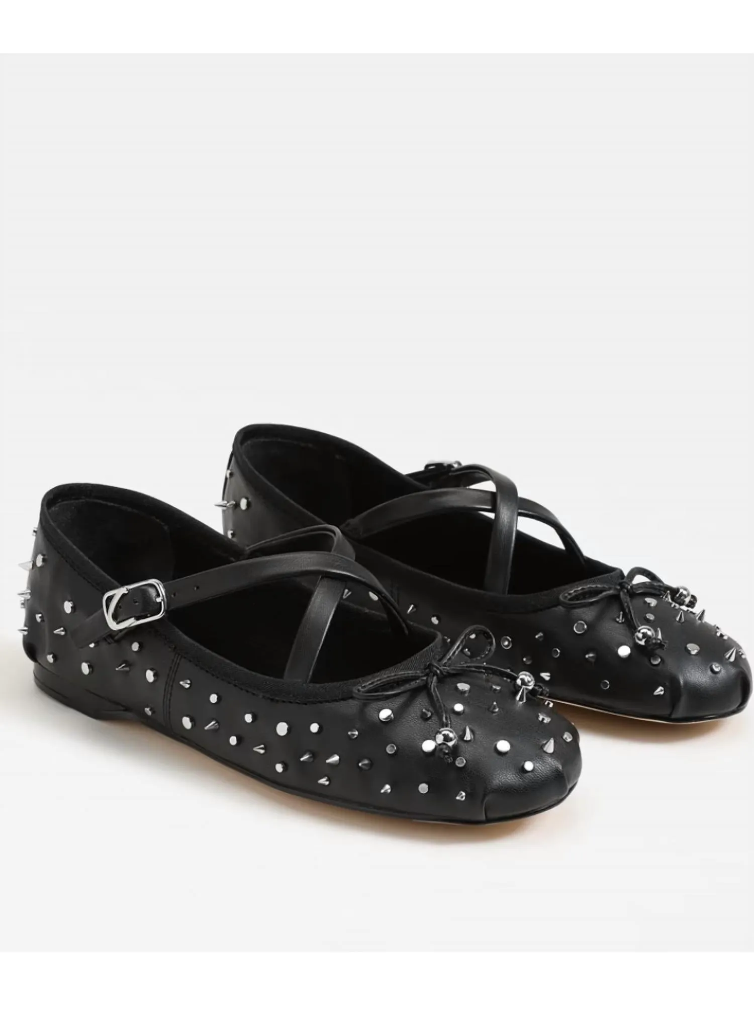 Women's Zuri Stud Ballet Flats In Black