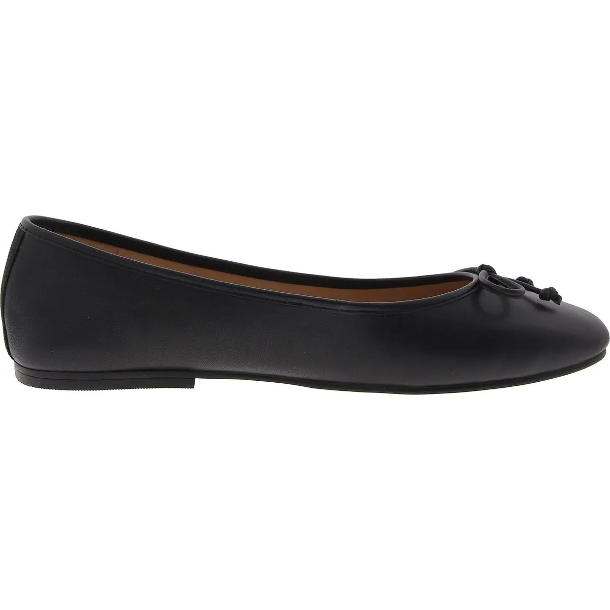 Yara Soft Ballet Womens Bow Faux Leather Ballet Flats