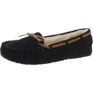 Yum Womens Faux Fur Lined Faux Suede Boat Shoes