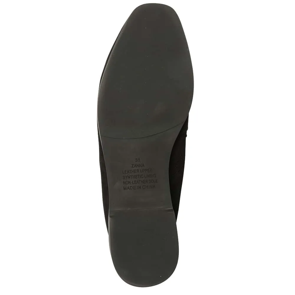 Zanna Loafer in Black Suede