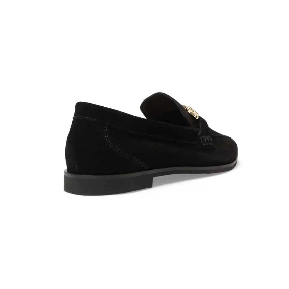 Zanna Loafer in Black Suede
