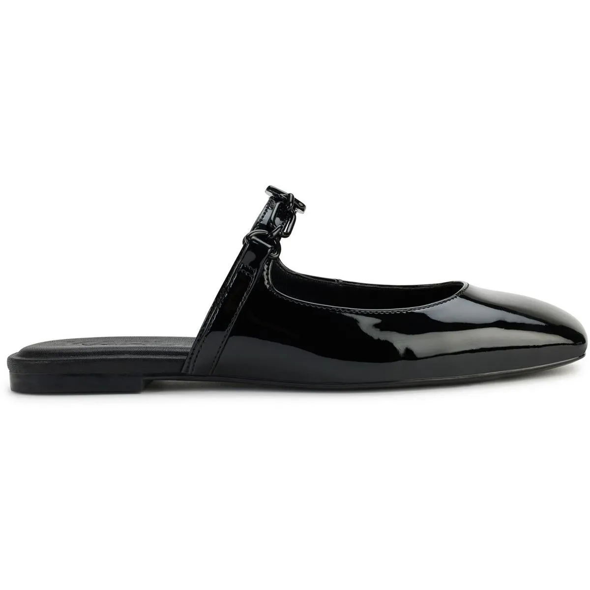 Zilla Womens Padded Insole Patent Mules