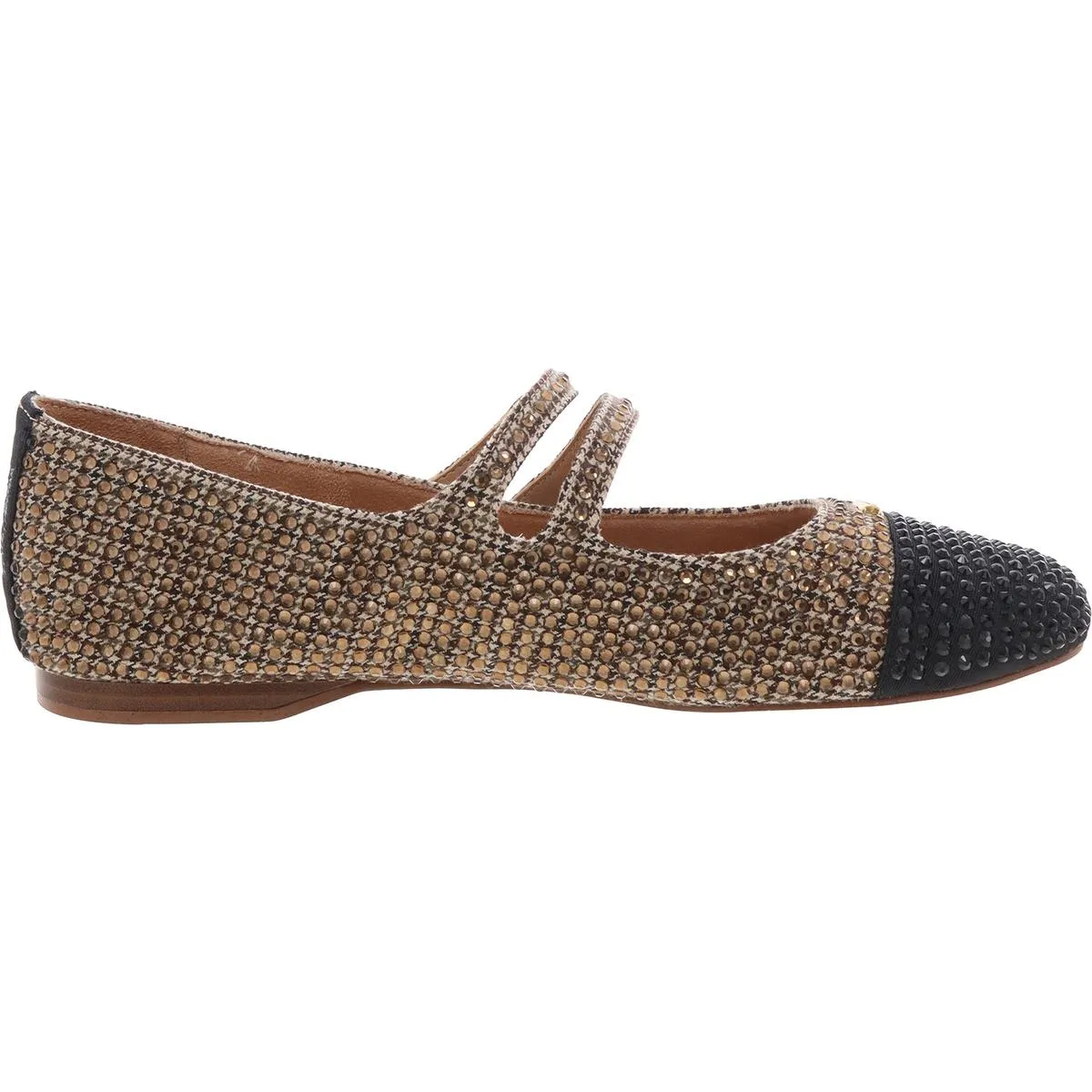 ZOEY Womens Embellished Manmade Ballet Flats