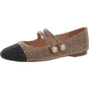 ZOEY Womens Embellished Manmade Ballet Flats